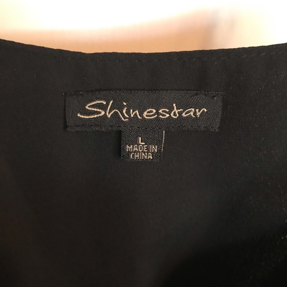 Black Tank Top Blouse - Picture 4 of 4